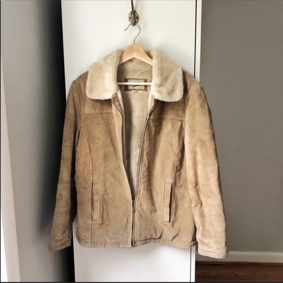 winlit Jackets & Blazers - VINTAGE Winlit 100% Leather and shearling coat